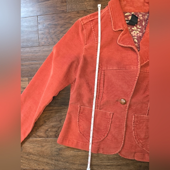 Women's Corduroy Jacket in Rust Juniors Large - Picture 8 of 8